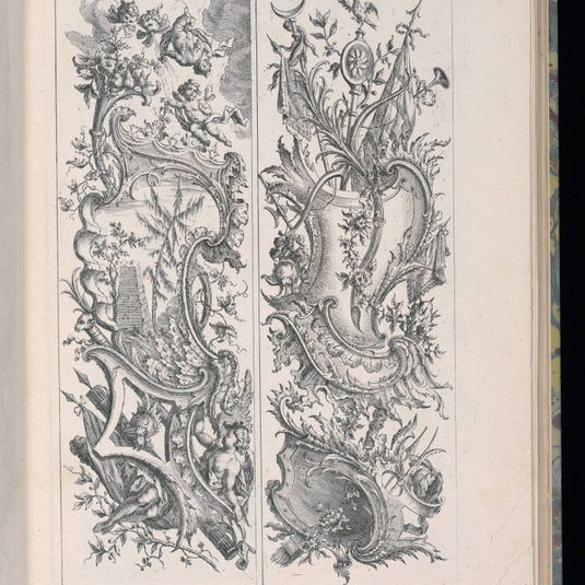 Two Upright Panels, Livre de Paneaux irréguliers (Book of Irregular Panels)