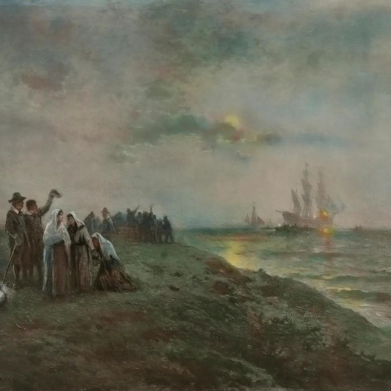 Embarkation of the Pilgrims from Southampton, 1620