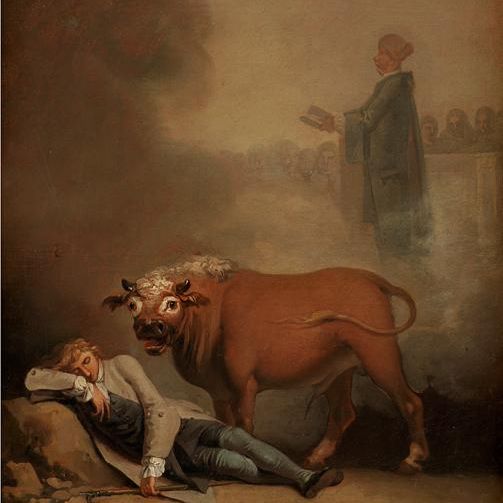 Niels Klim thinks he hears the Deacon when he is awakened by a Bull