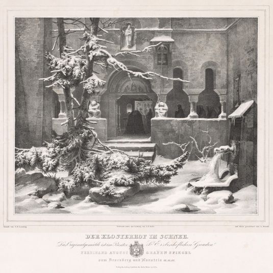 Churchyard with Snow