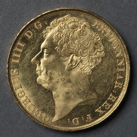Two Pound Piece: Portrait of George IV (obverse)