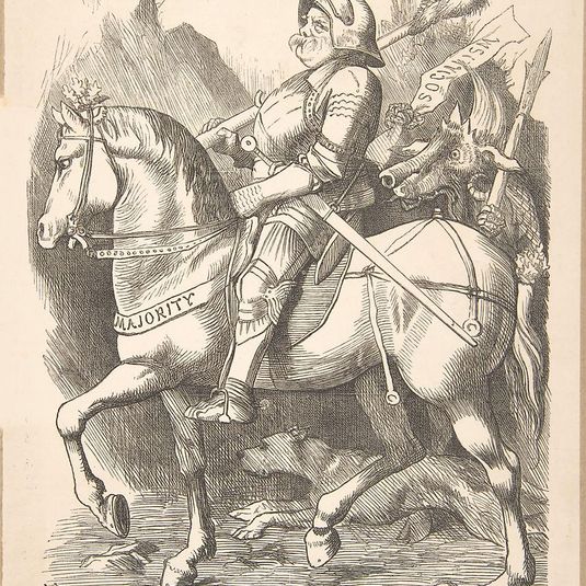The Knight and His Companion (Punch, March 5, 1887)
