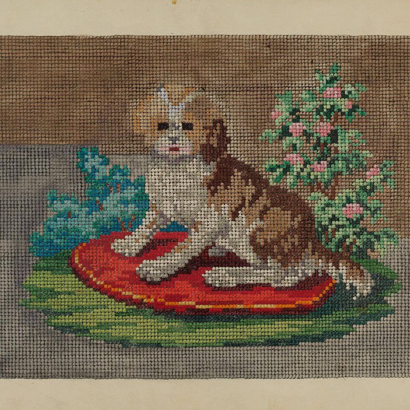 Needlepoint Dog