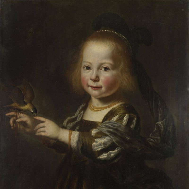 Portrait of Geertruyt Spiegel with a Finch