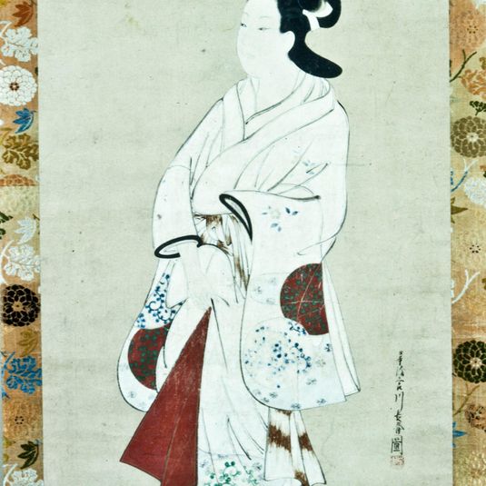 Standing Prostitute in White Kimono
