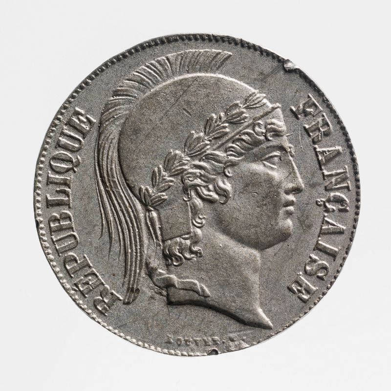 Essai pour la pièce de 20 francs de la Deuxième République, 1848