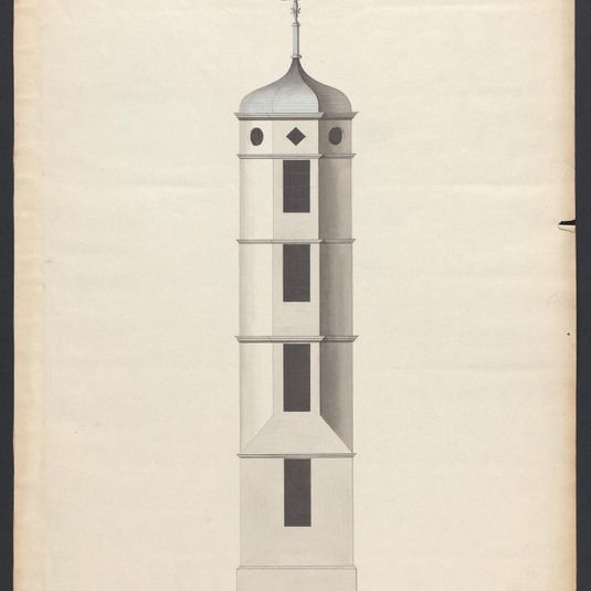 Cobham Hall, Kent: Elevation of Tower