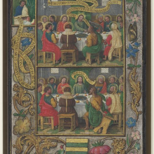 Single Leaf with Scenes from the Last Supper