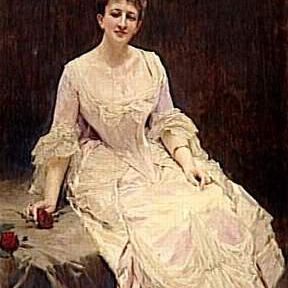 Portrait de la Marquise D'Hervey Assise