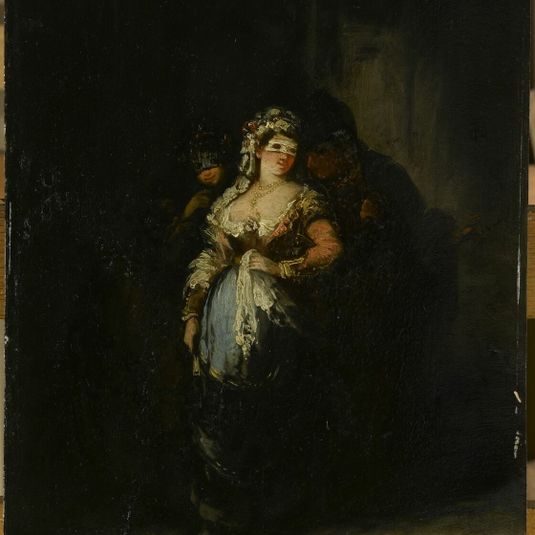 Masked woman