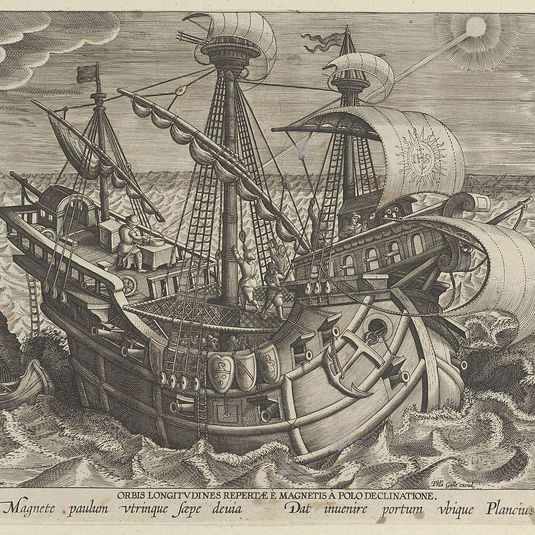New Inventions of Modern Times [Nova Reperta], The Discovery of the Establishment of the Longitudes, plate 16