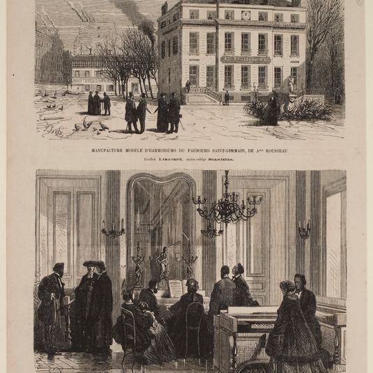 Manufacture modèle d'harmoniums du faubourg Saint-Germain, de A.dre Rousseau.