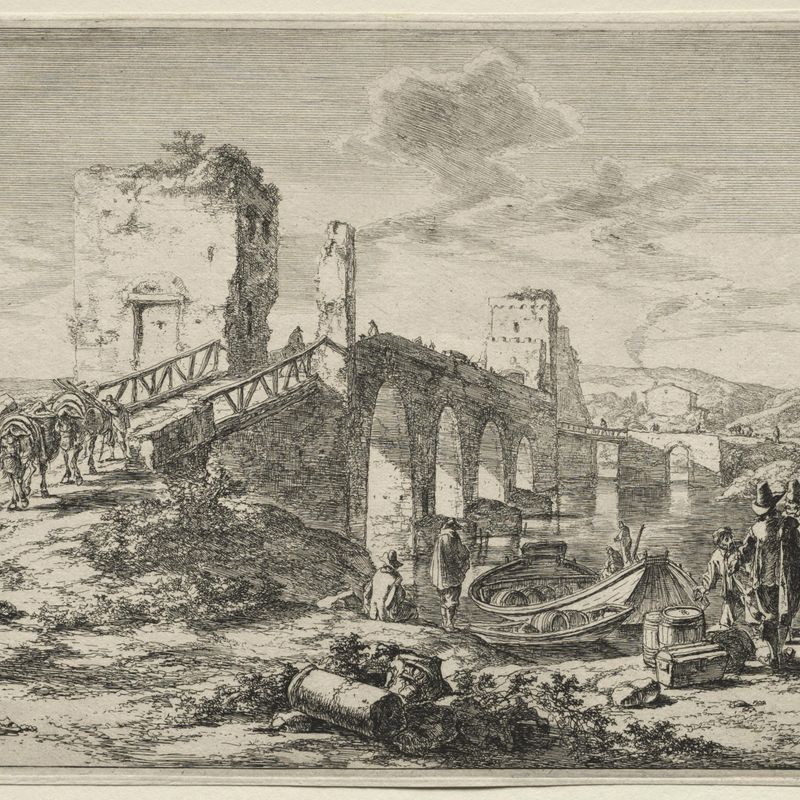 The Molle Bridge over the Tiber