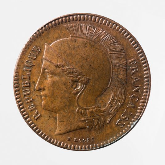 Essai pour la pièce de 10 centimes de franc de la Deuxième République, 1848
