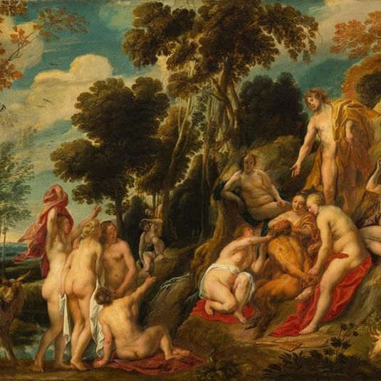 Nymphs Cutting Off Pan's Beard