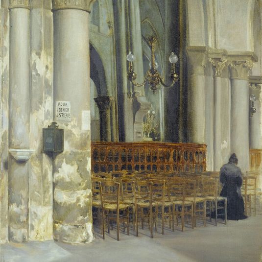 Intérieur de l'église Saint-Pierre-de-Montmartre.