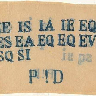 Untitled (P ! D) (recto)