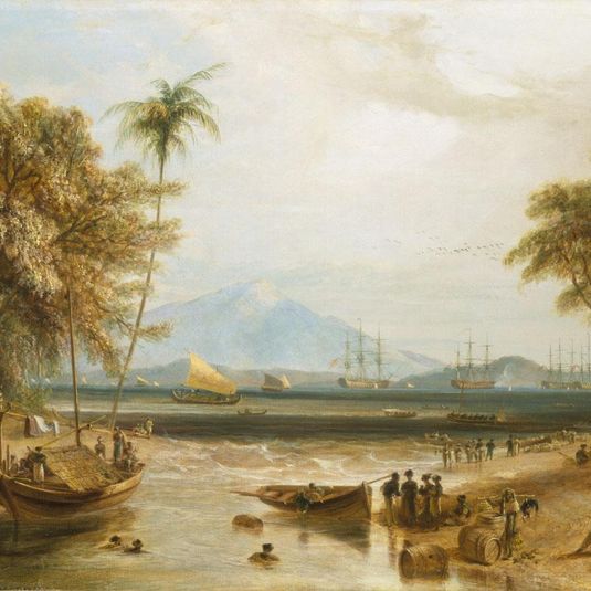 The Watering Place at Anjer Point in the Island of Java