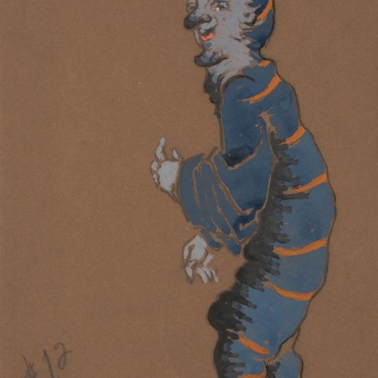 Caterpillar (costume design for Alice-in-Wonderland, 1915)