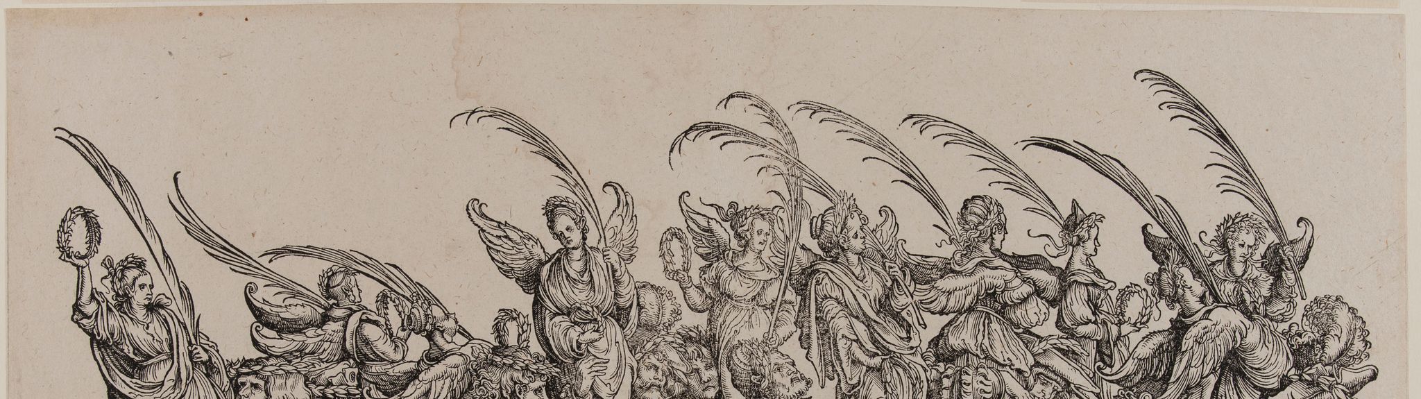 Le Cortège triomphal de l'Empereur Maximilien Ier : Procession avec palmes (Dornik-Eger 36, Bartsch 81)