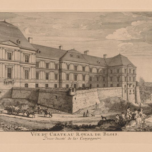 Vue du Château royal de Blois, prise du côté de la campagne