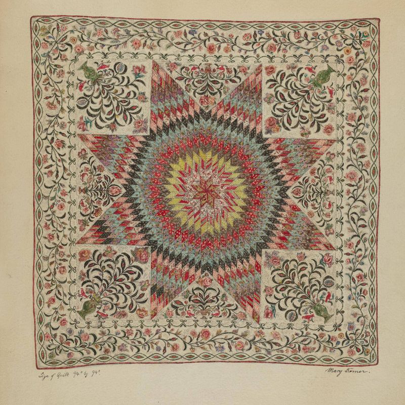 Patchwork and Applique Quilt