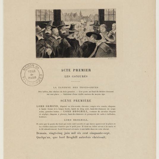 [Cromwell, acte I scène XI ] Acte premier / Les Conjurés