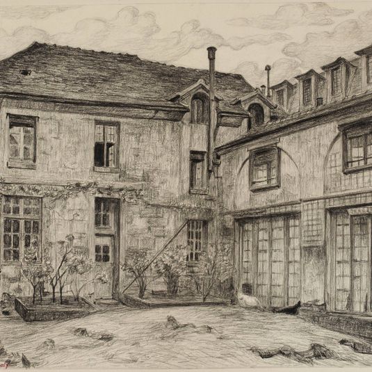 Prison de Saint-Lazare : cour du magasin