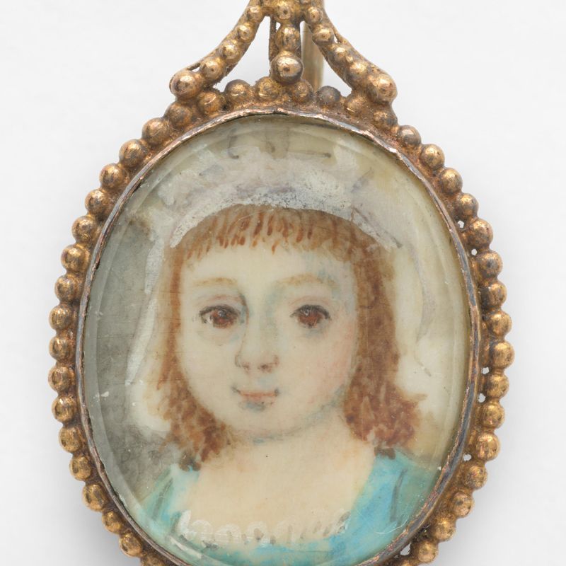 Portrait Miniature of a Young Girl