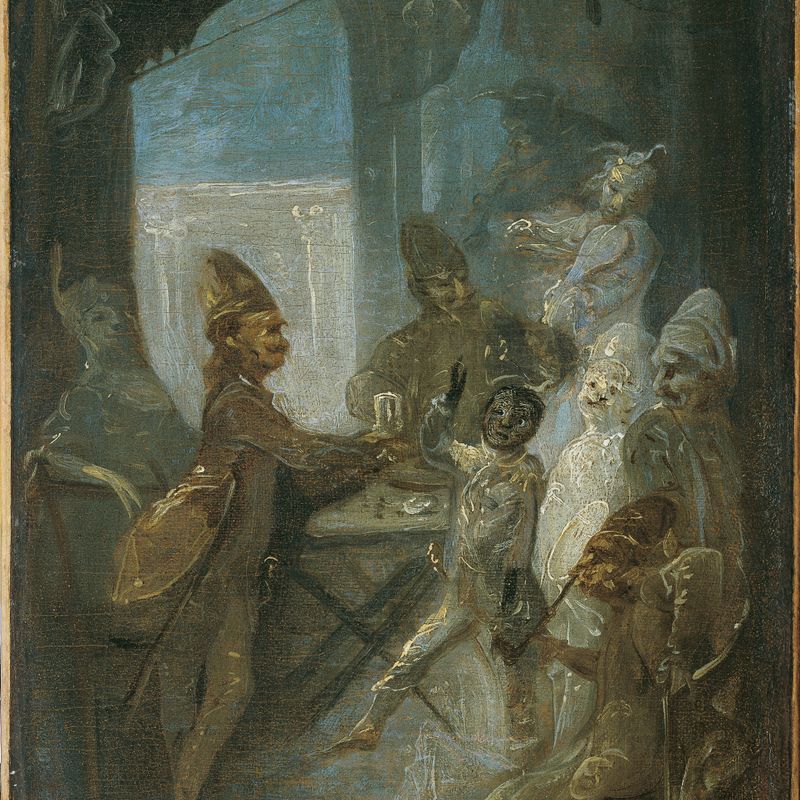 Theater Scene (Children Playing Soldiers?)