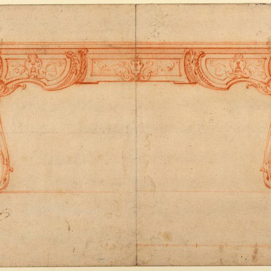 Elevation of a Writing Desk [Bureau Plat]