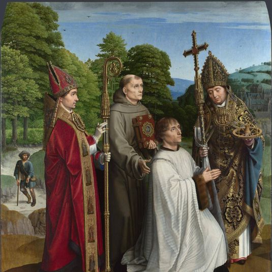Canon Bernardijn Salviati and Three Saints