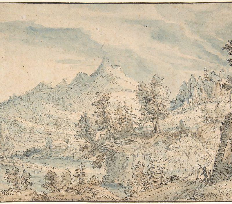 The Salzach Valley with a View of the Watzmann Massif in the Background