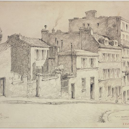 Place Jean-Baptiste Clément à Montmartre, en 1926