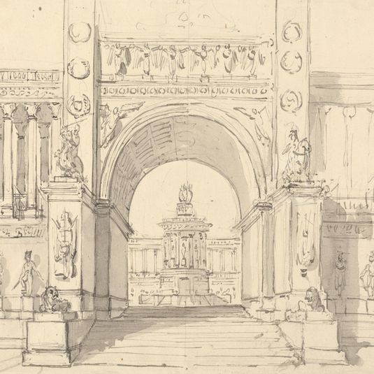 Design for Covent Garden Drop Curtain