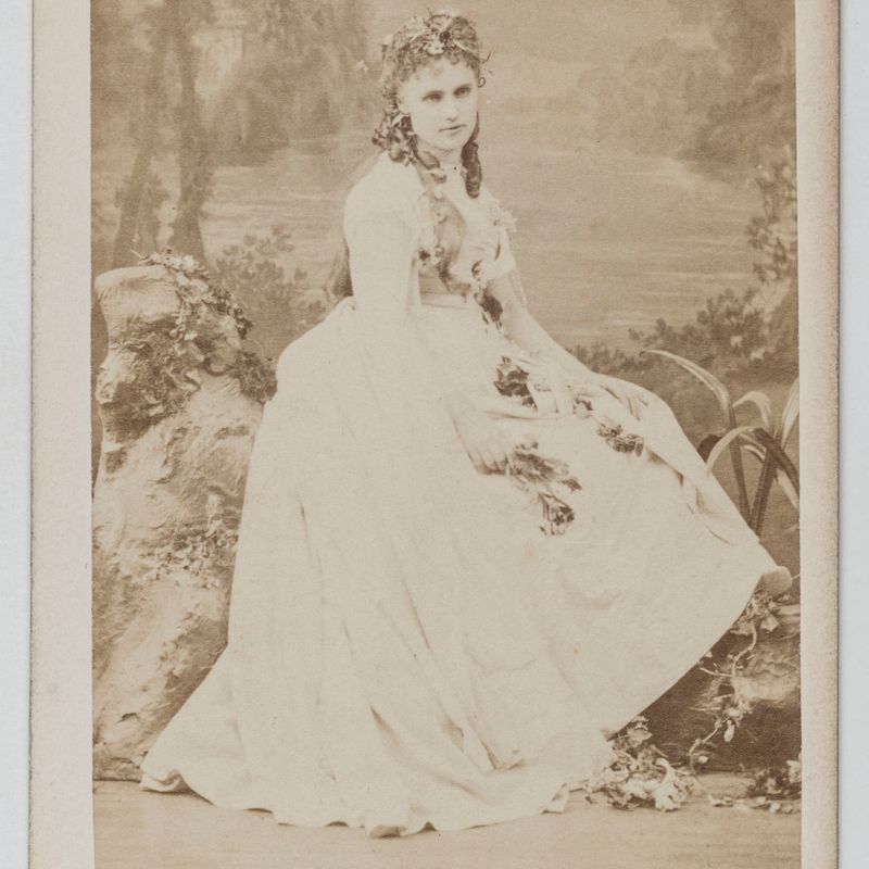 Portrait de Christine Nilsson (1843-1921), épouse Rouzaud, chanteuse d'opéra suédoise.
