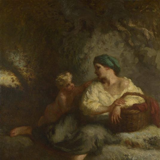 Woman and Child in a Landscape