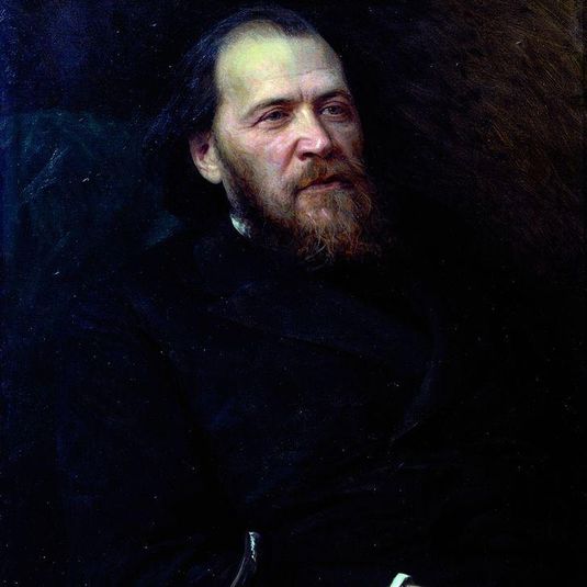 Portrait of the poet Yakov Polonsky