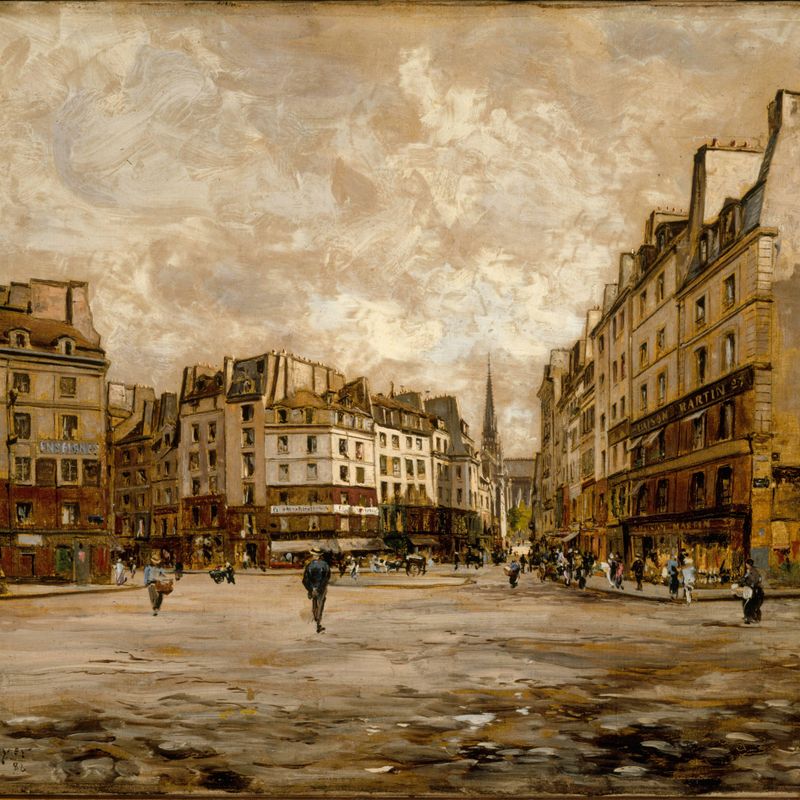 La Place Maubert, en 1888