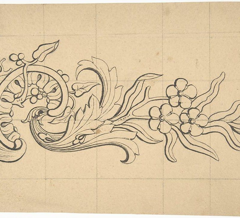 Designs for borders and corners, acanthus