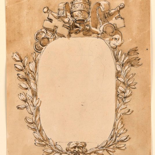Frame for a papal inscription