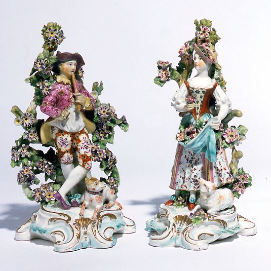 Pair of Figures of a Shepherd and Shepherdess, c.1765-69