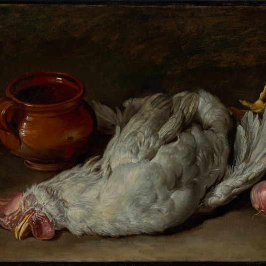 Still Life with Hen and Onion