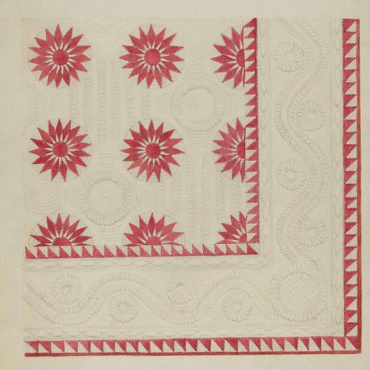 Quilted Applique Coverlet