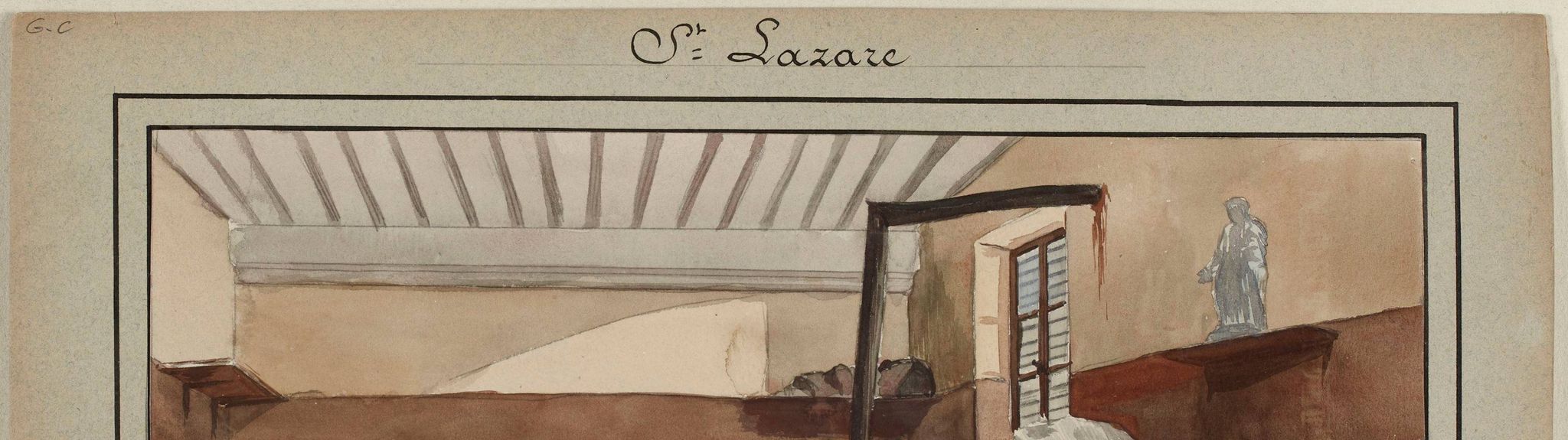 [Les prisons de Paris] Prison Saint Lazare; Une chambre de la pistole