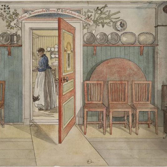Old Anna. From A Home (26 watercolours)