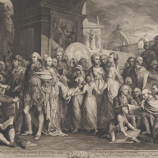 The Queen or Domestic Education at Windsor (Designs for the Walls of the Great Room of the Society for the Encouragement of the Arts)