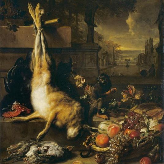 Dead Hare, Fruit and Monkey