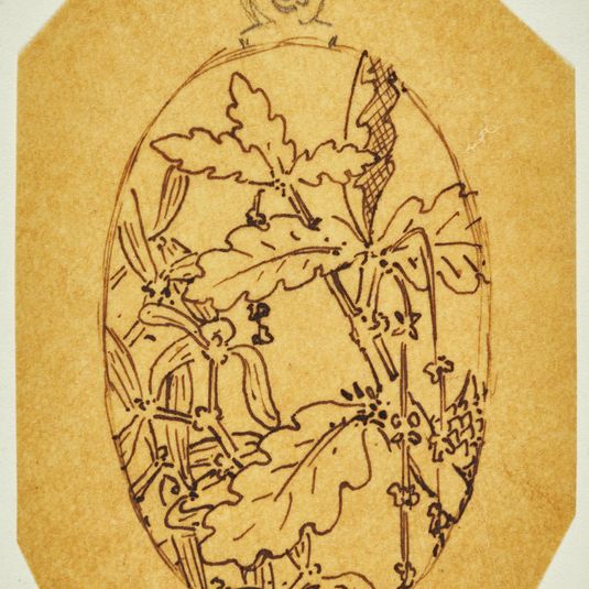 Pendentif feuilles de chêne