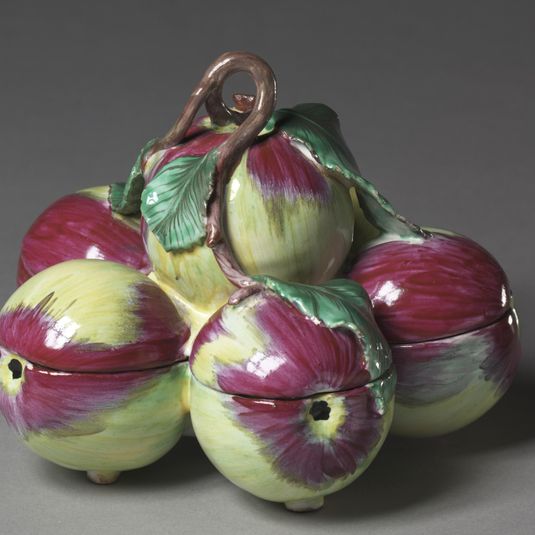 Covered Box in the Form of Apples